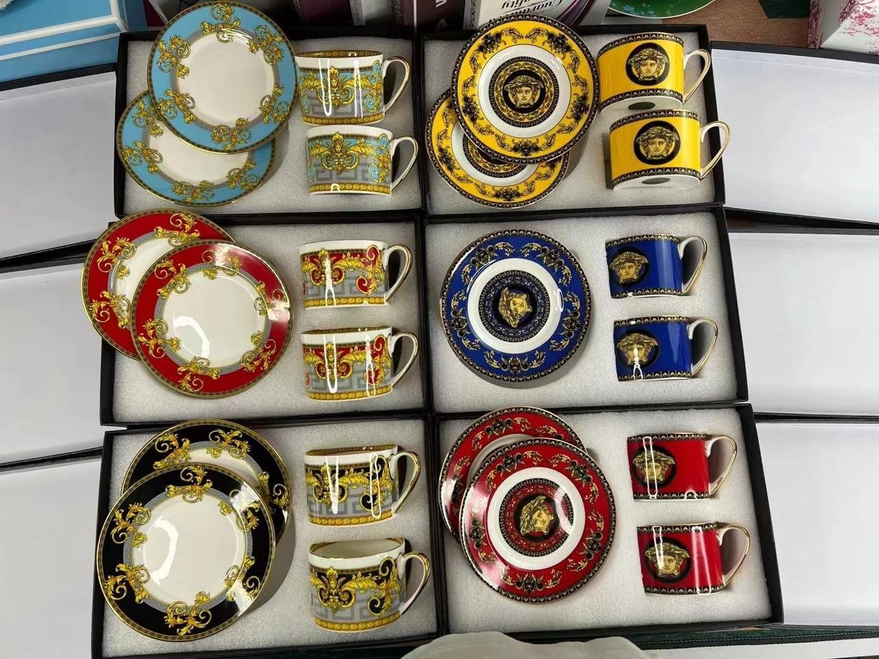 Versace Tea set of two cups many colors available - Image 9 of 12